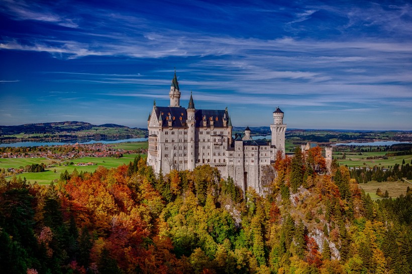 德国新天鹅城堡风景图片(17张)