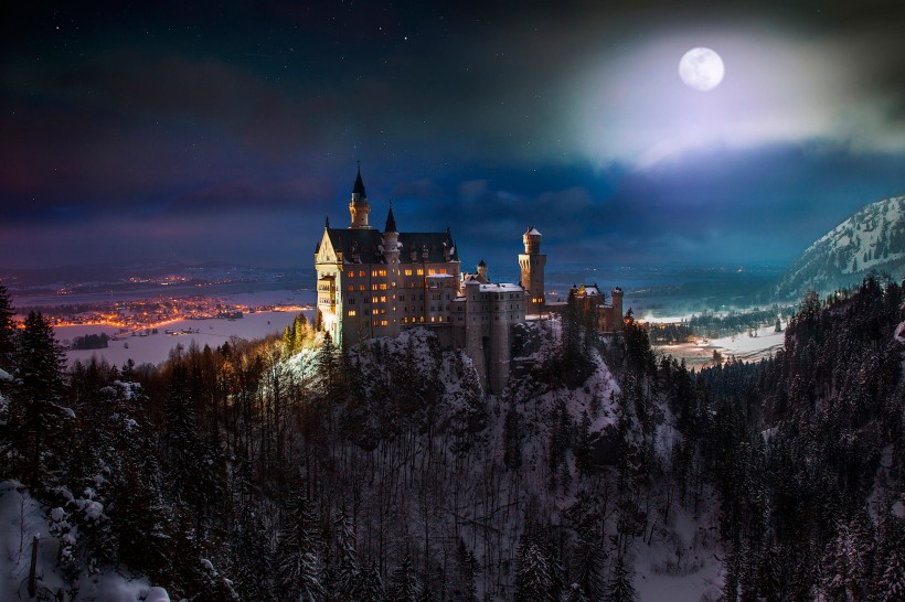 德国新天鹅城堡风景图片(17张)