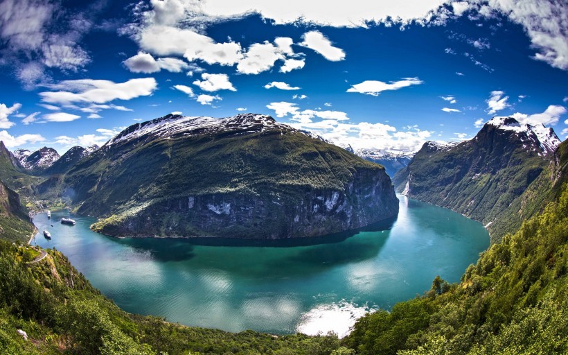 挪威峡湾风景图片(6张)