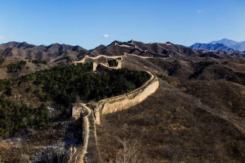 北京蟠龙山长城风景图片(30张)