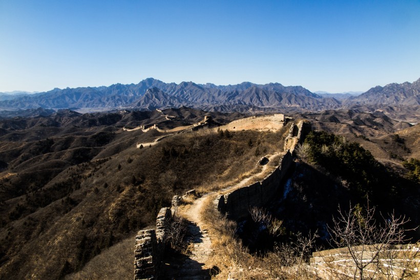 北京蟠龙山长城风景图片(30张)