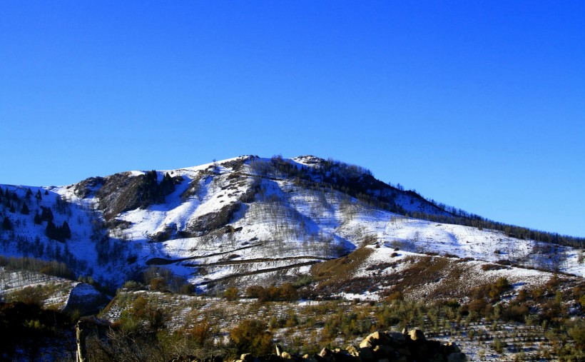 新疆昌吉奇台雪山风景图片(11张)