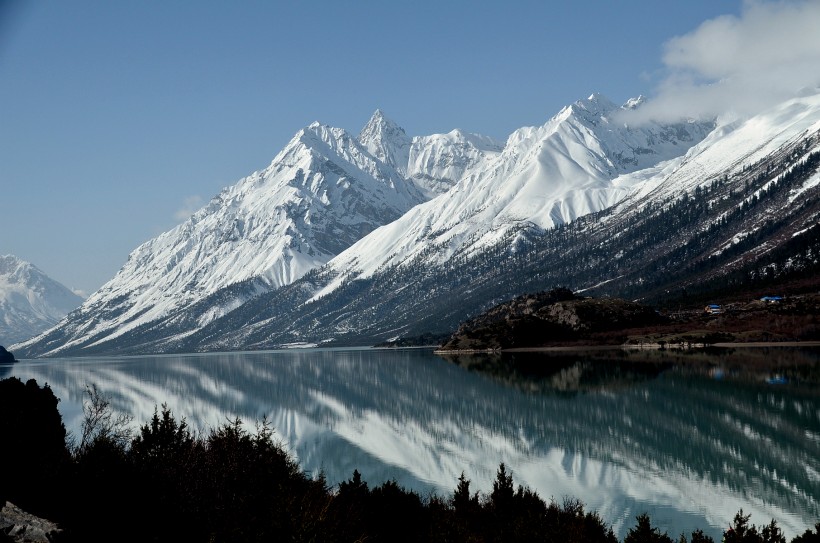 西藏昌都然乌湖风景图片(12张)