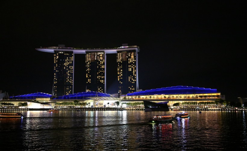 新加坡城市夜景图片(9张)