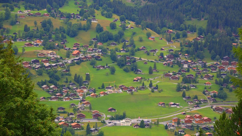 瑞士民居风景图片(14张)