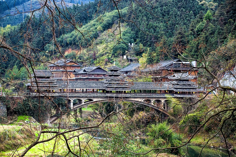 三江程阳风雨桥图片(11张)