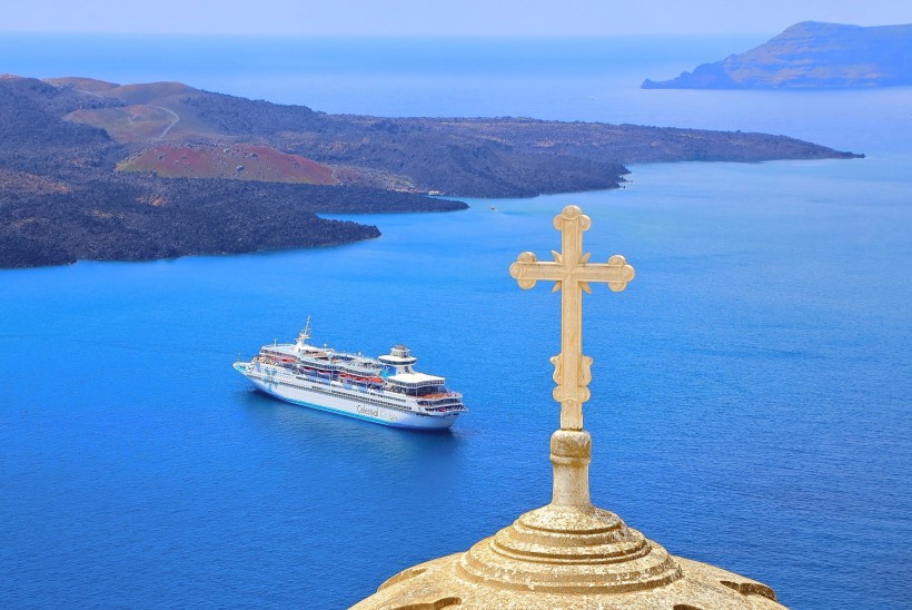 希腊圣托里尼岛风景图片(18张)