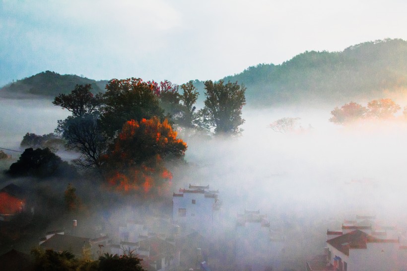 迷雾的石城风景图片(15张)