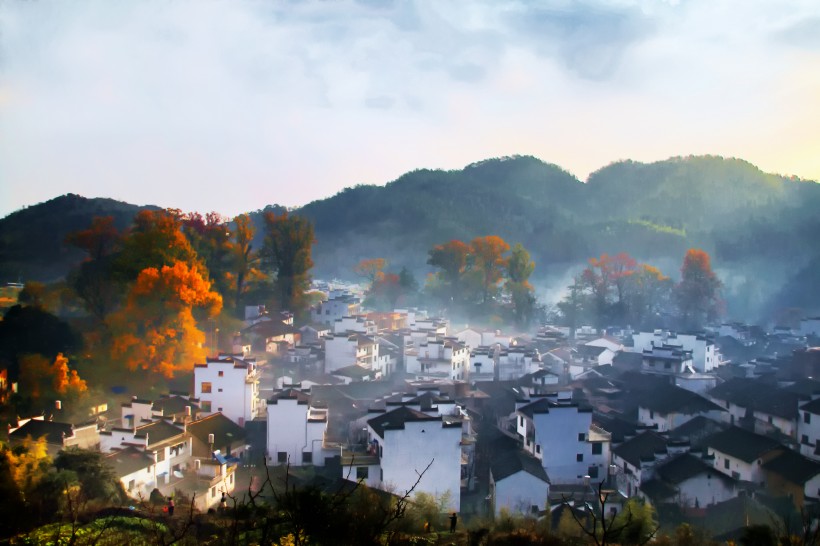 迷雾的石城风景图片(15张)