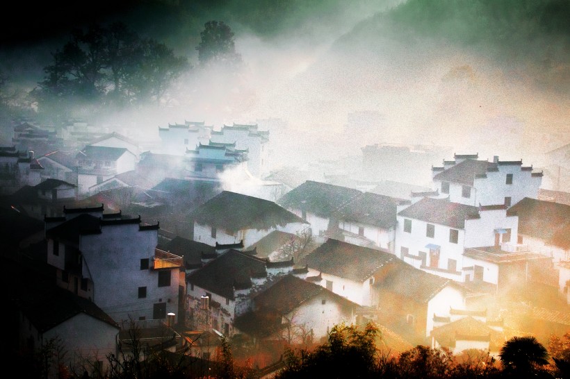 迷雾的石城风景图片(15张)