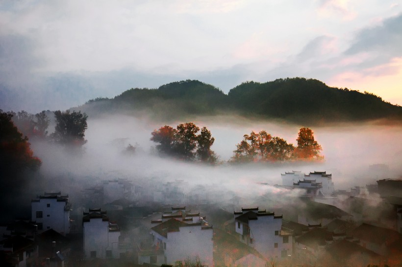 迷雾的石城风景图片(15张)