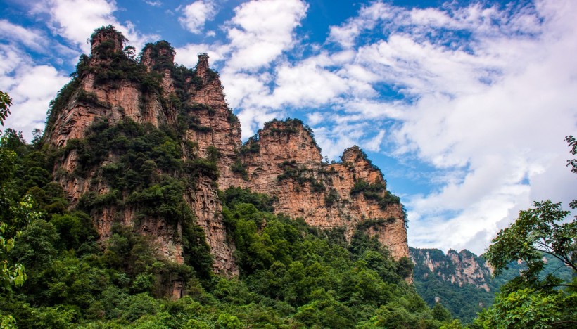 湖南张家界十里画廊风景图片(11张)