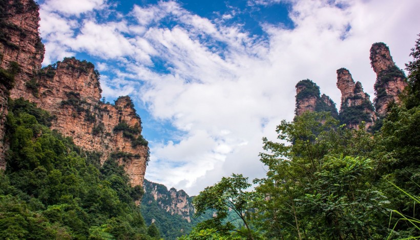 湖南张家界十里画廊风景图片(11张)