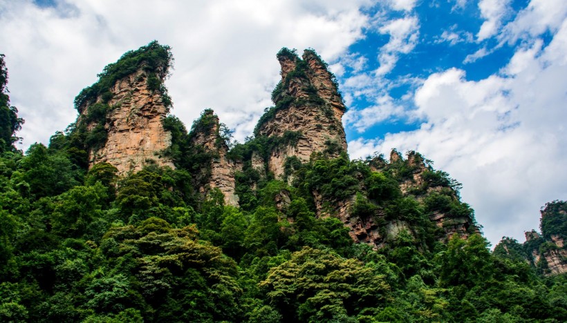 湖南张家界十里画廊风景图片(11张)