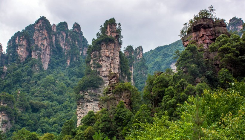 湖南张家界十里画廊风景图片(11张)