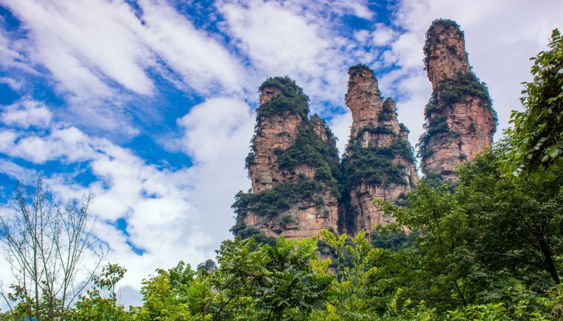 湖南张家界十里画廊风景图片(11张)