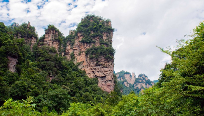 湖南张家界十里画廊风景图片(11张)