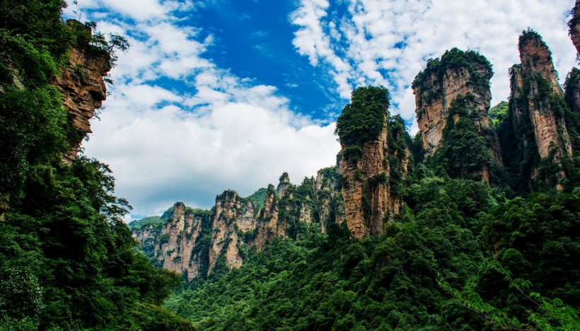 湖南张家界十里画廊风景图片(11张)