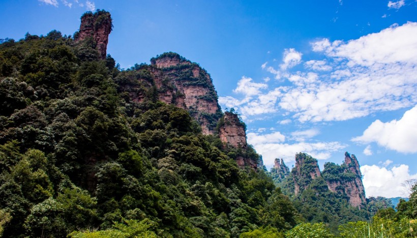 湖南张家界十里画廊风景图片(11张)