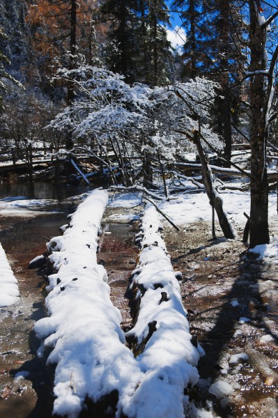 四川双桥沟冬季风景图片(17张)