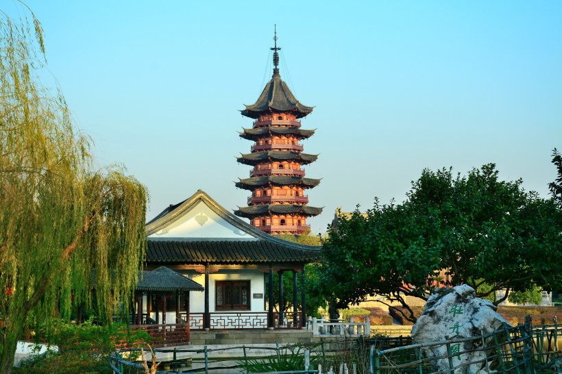 苏州瑞光塔景色图片(9张)