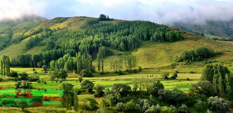 土耳其绿色山脉风景图片(9张)