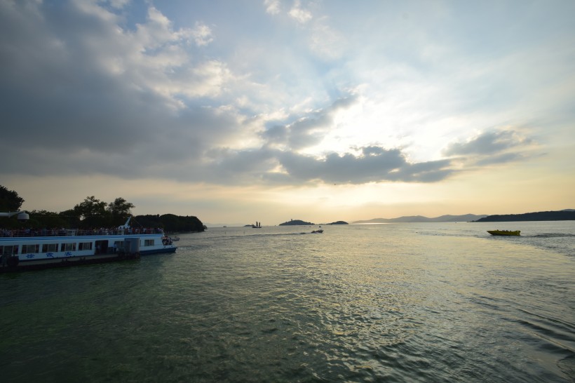 江苏太湖夕阳风景图片(9张)