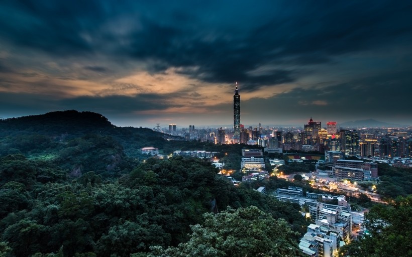 台湾城市夜景与自然风景图片(19张)