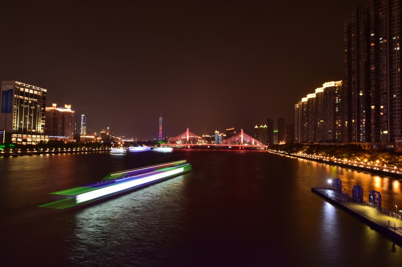 广州珠江夜色图片(6张)
