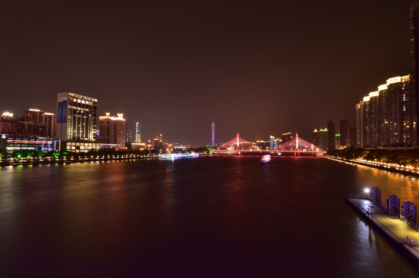 广州珠江夜色图片(6张)