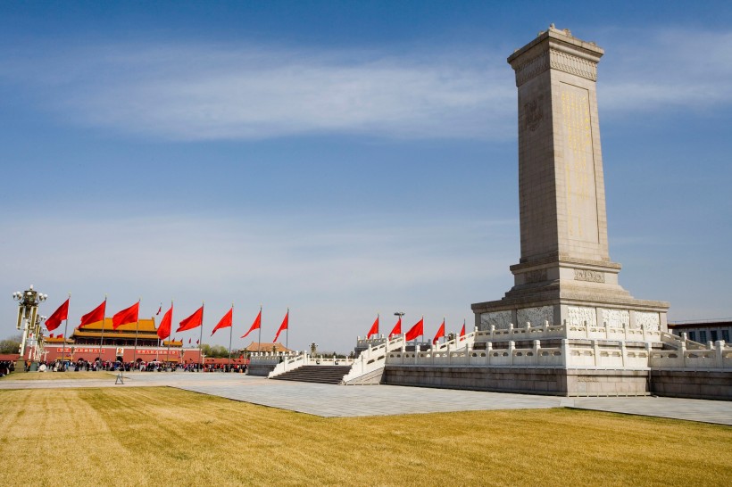 北京天安门英雄纪念碑图片(15张)