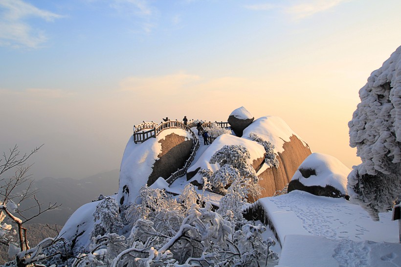 安徽安庆天竺山雪景图片(9张)