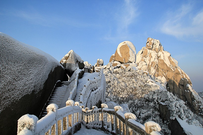 安徽安庆天竺山雪景图片(9张)