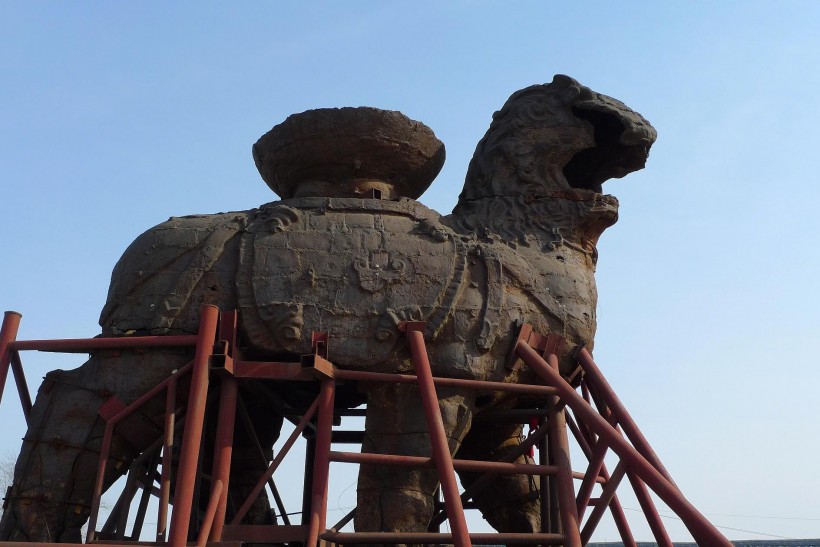 河北沧州铁狮子图片(10张)