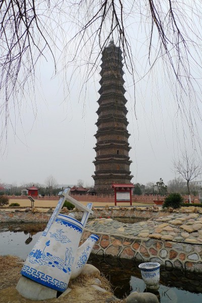 河南开封铁塔公园风景图片(12张)