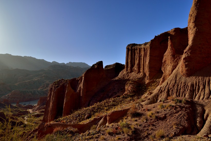 新疆阿克苏托木尔峰峡谷风景图片(11张)