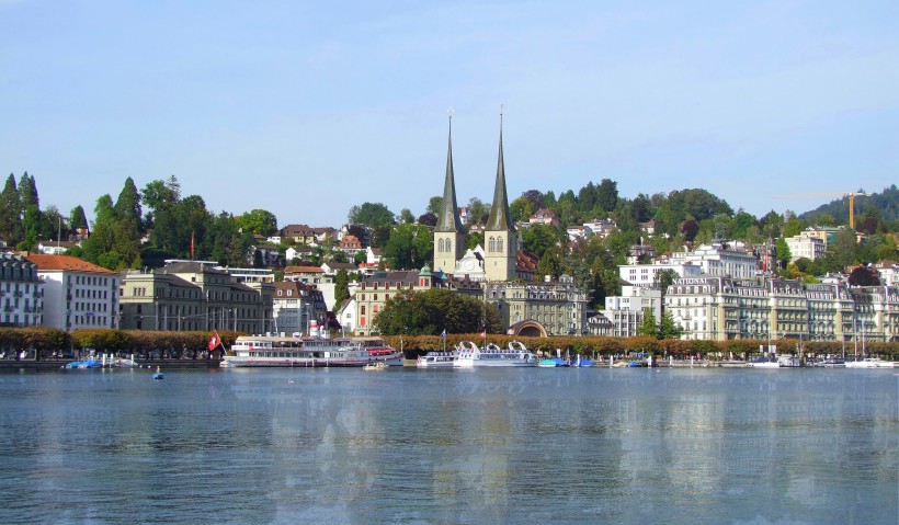 瑞士琉森湖风景图片(9张)