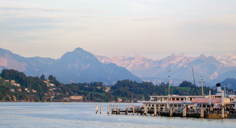 瑞士琉森湖风景图片(9张)