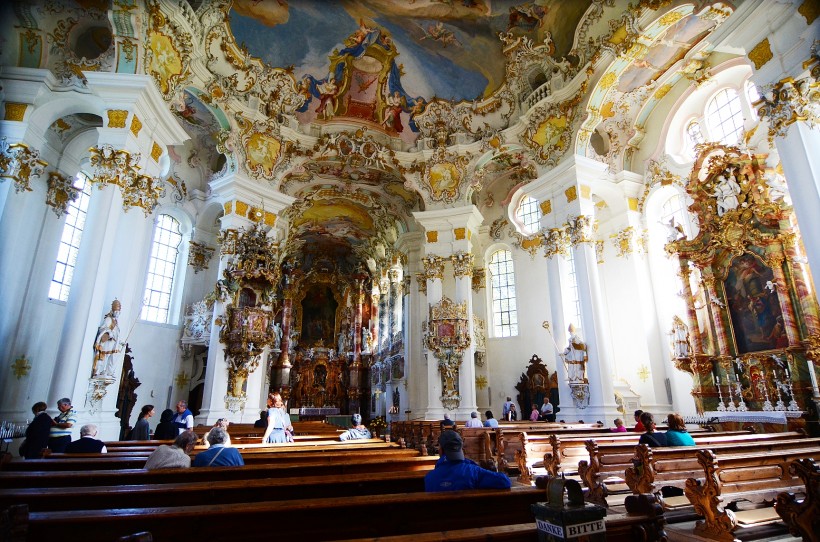 德国维斯圣地教堂风景图片(9张)