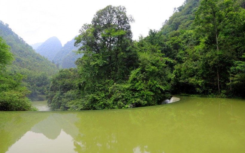 贵州荔波樟江景区卧龙潭风景图片(16张)