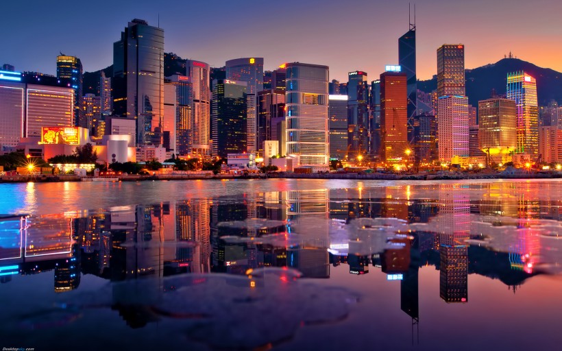 香港城市风景城市夜景图片(10张)