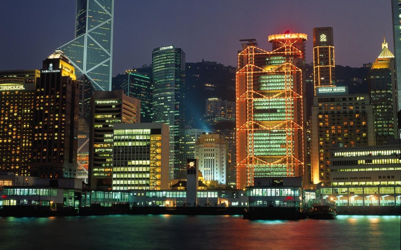香港城市风景城市夜景图片(10张)