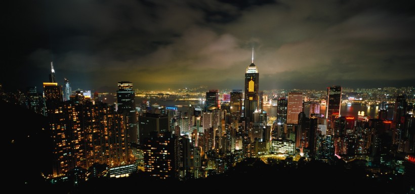 香港太平山顶夜景图片(5张)