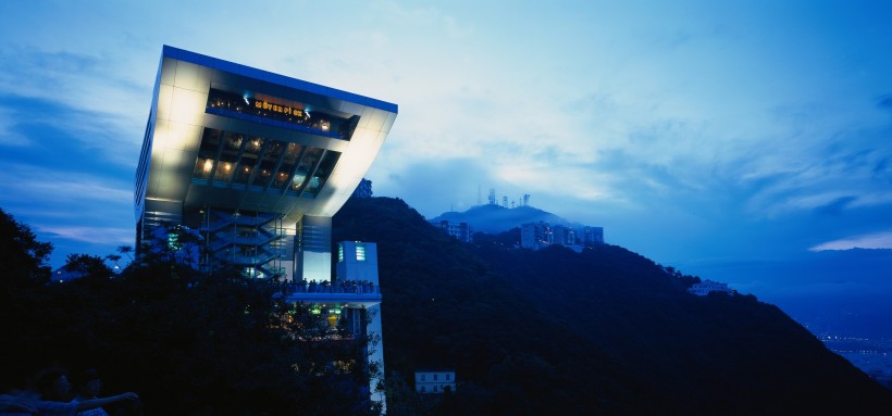 香港太平山顶夜景图片(5张)