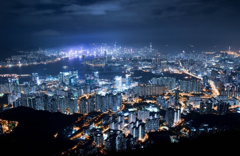 灯火通明的香港夜景图片(10张)