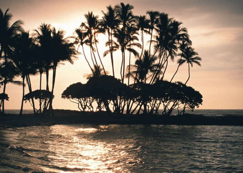 夏威夷的黄昏美景图片(28张)