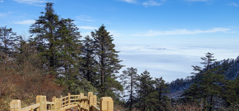 四川西岭雪山风景图片(17张)