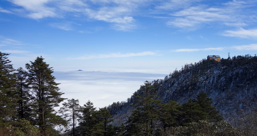 四川西岭雪山风景图片(17张)