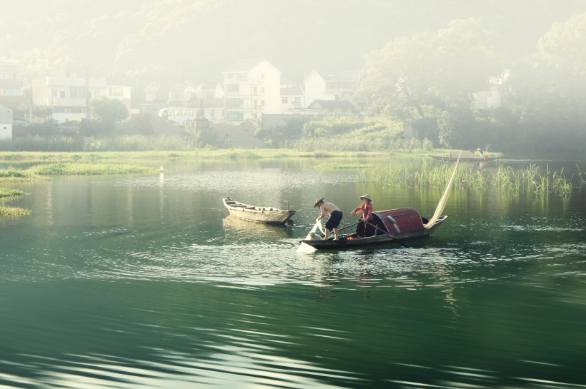 安徽新安江水上风景图片(8张)