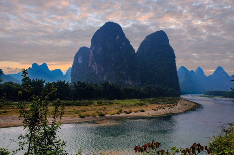 广西桂林兴坪山水风景图片(13张)